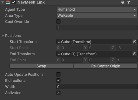 [Unity6]　NavMesh Linkを使って、離れた足場までAgentを運ぶ方法。